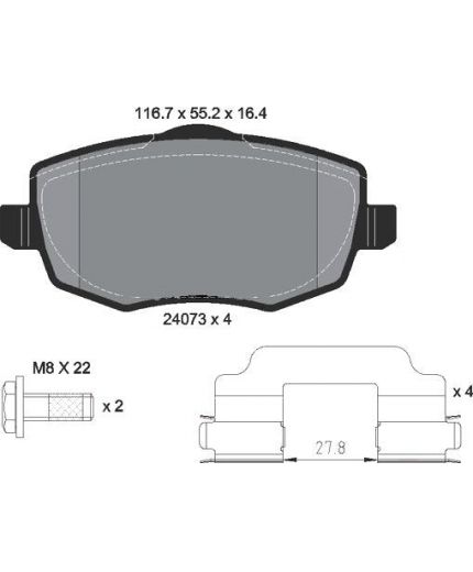 Textar Колодки дисковые