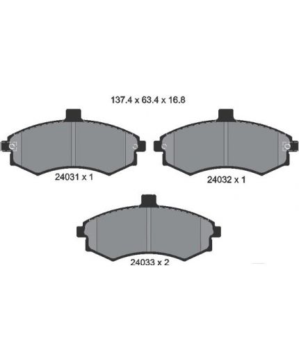 Textar Колодки дисковые передние