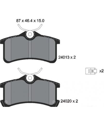 Textar Колодки дисковые