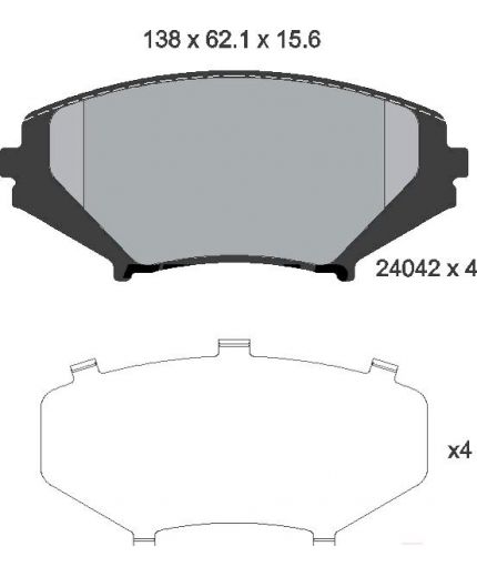 Textar Колодки дисковые
