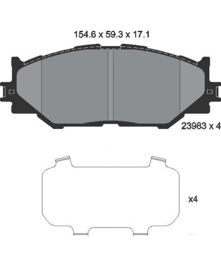 Textar Колодки дисковые передние