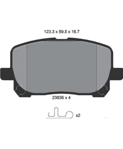 Textar Колодки дисковые передние