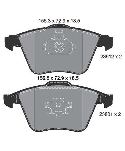 Textar Колодки дисковые передние