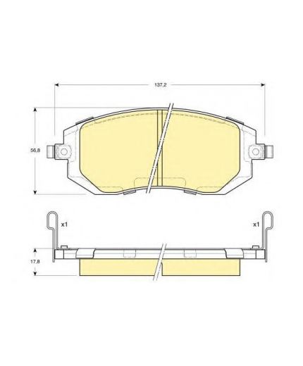 Textar Колодки дисковые передние