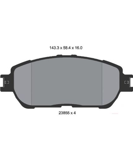 Textar Колодки дисковые передние