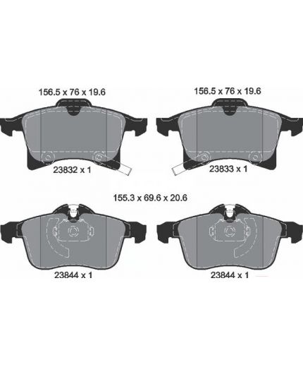 Textar Колодки дисковые передние