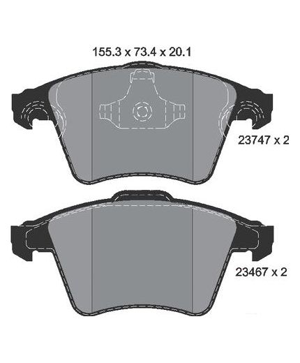 Textar Колодки дисковые передние