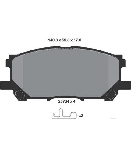 Textar Колодки дисковые передние