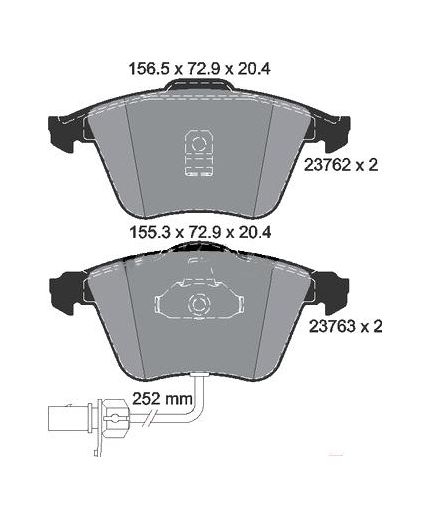 Textar Колодки дисковые передние