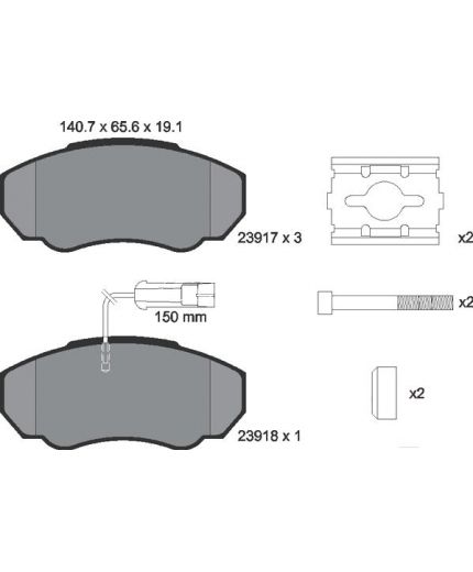 Textar Колодки дисковые