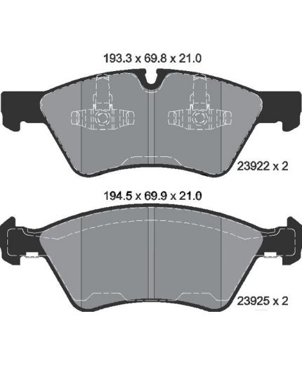 Textar Колодки дисковые передние