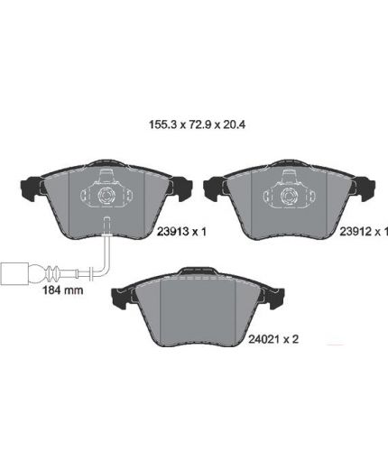 Textar Колодки дисковые