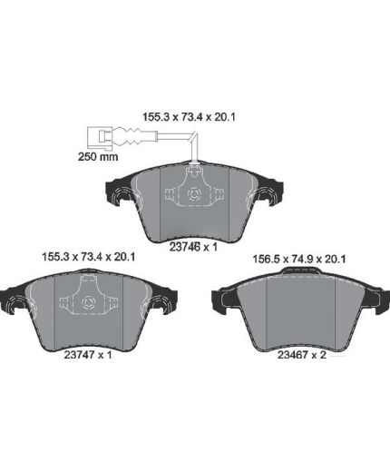 Textar Колодки дисковые передние