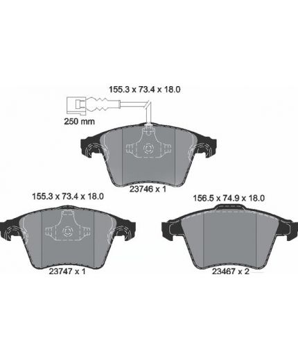 Textar Колодки дисковые передние