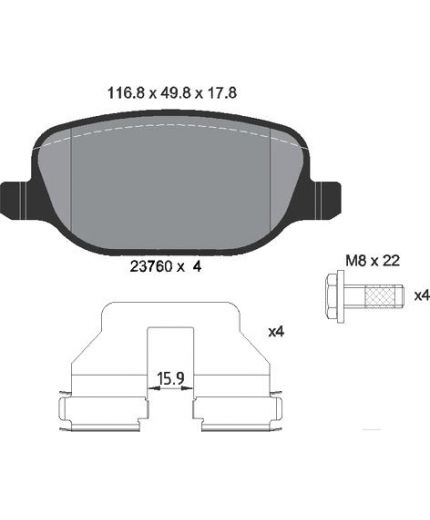 Textar Колодки дисковые