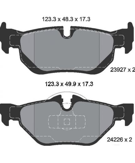 Textar Колодки дисковые задние