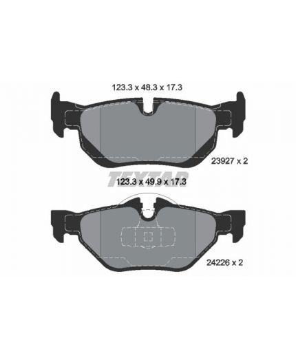 Textar Колодки дисковые задние Фото 2