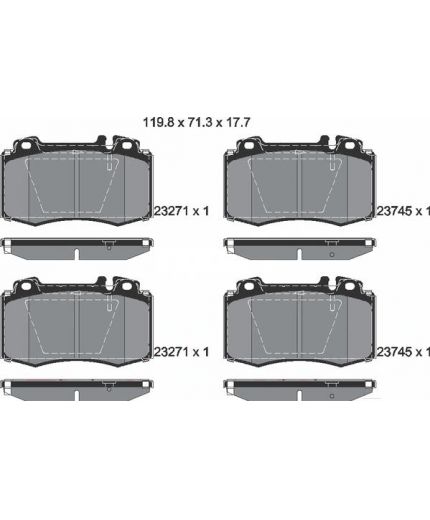 Textar Колодки дисковые передние