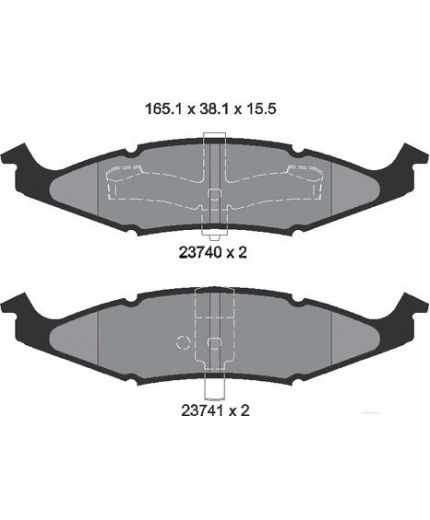Textar Колодки дисковые передние
