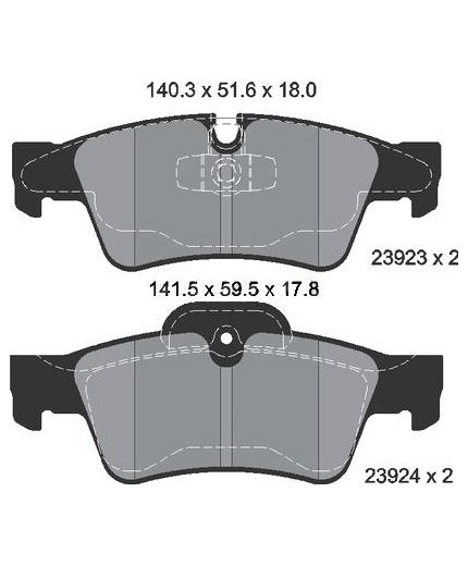 Textar Колодки дисковые задние