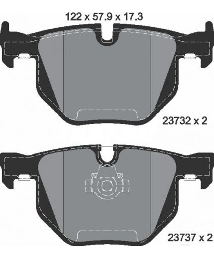 Textar Колодки дисковые задние