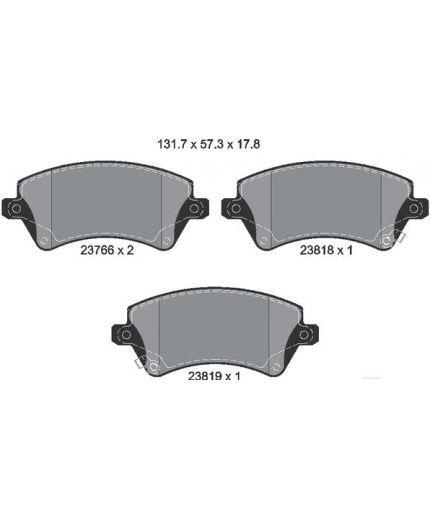 Textar Колодки дисковые передние