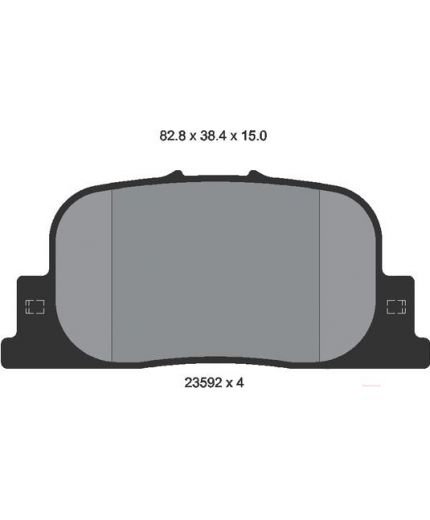 Textar Колодки дисковые задние