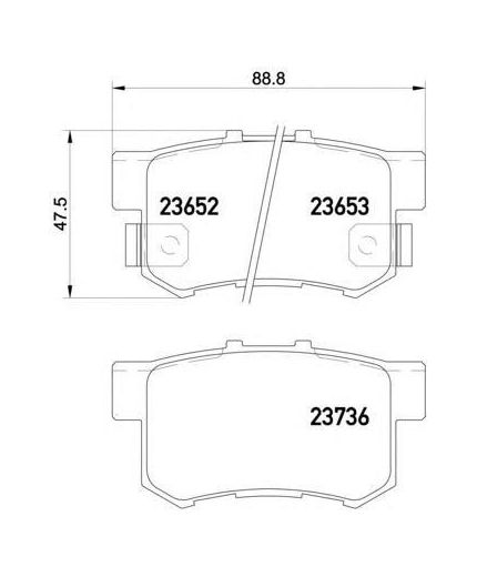Textar Колодки дисковые задние