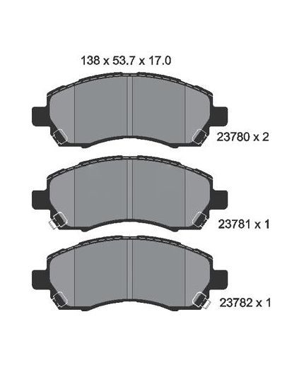 Textar Колодки дисковые передние