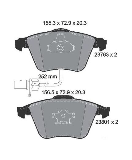 Textar Колодки дисковые передние
