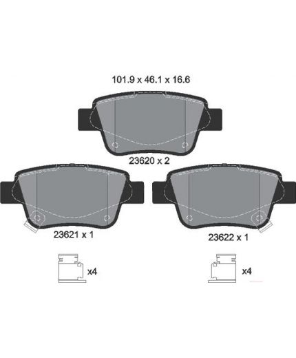 Textar Колодки дисковые