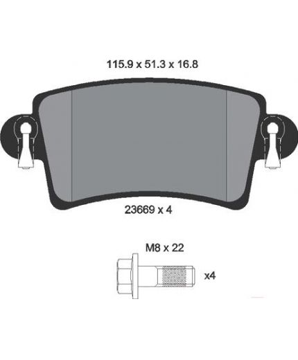 Textar Колодки дисковые