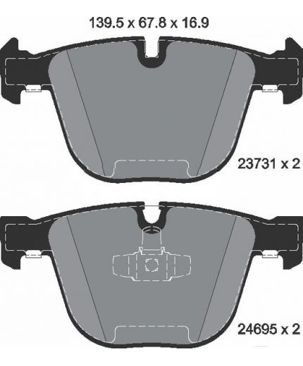 Textar Колодки дисковые задние