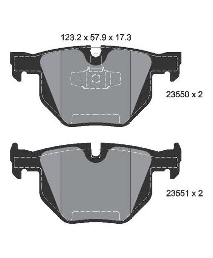Textar Колодки дисковые задние Фото 2