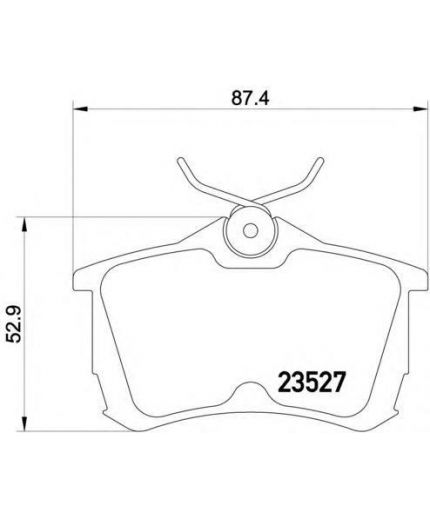 Textar Колодки дисковые задние