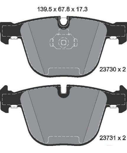 Textar Колодки дисковые задние