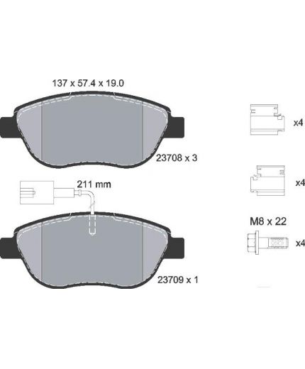 Textar Колодки дисковые