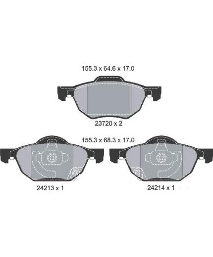 Textar Колодки дисковые передние Фото 2