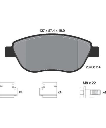 Textar Колодки дисковые