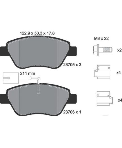 Textar Колодки дисковые передние