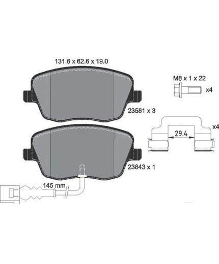 Textar Колодки дисковые