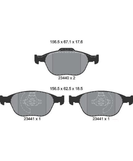 Textar Колодки дисковые передние