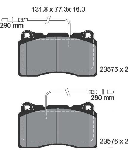 Textar Колодки дисковые передние
