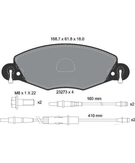 Textar Колодки дисковые передние