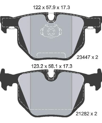 Textar Колодки дисковые задние