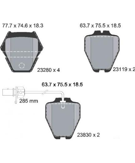 Textar Колодки дисковые
