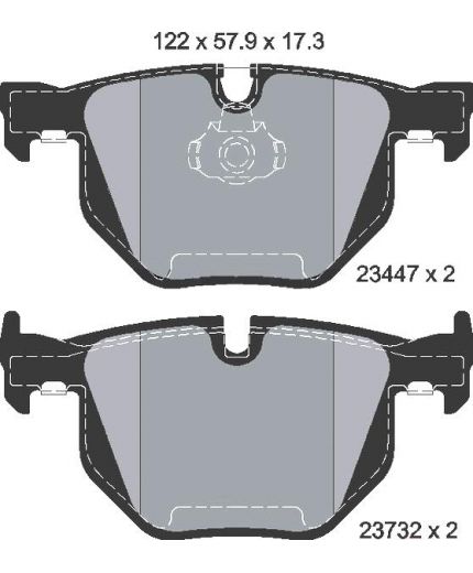 Textar Колодки дисковые задние