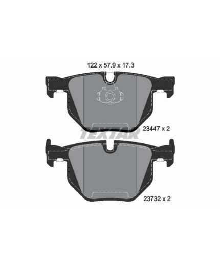 Textar Колодки дисковые задние Фото 2