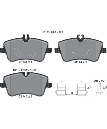 Textar Колодки дисковые