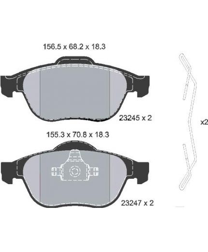 Textar Колодки дисковые передние